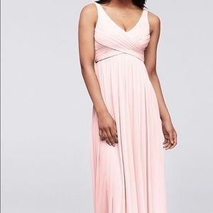 David’s Bridal Petal Bridesmaid Dress with Cowl back